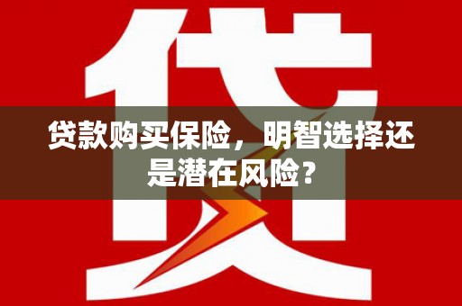 余干贷款购买保险，明智选择还是潜在风险？