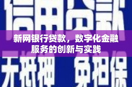余干新网银行贷款，数字化金融服务的创新与实践