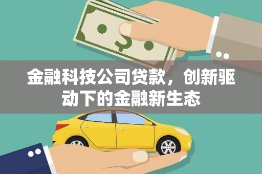 余干金融科技公司贷款，创新驱动下的金融新生态