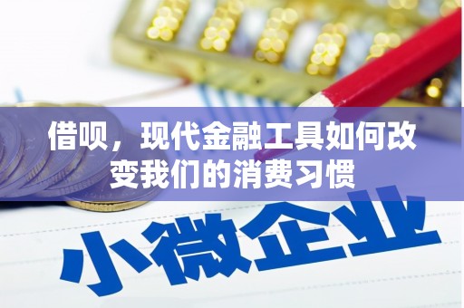 余干借呗，现代金融工具如何改变我们的消费习惯