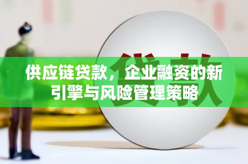 余干供应链贷款，企业融资的新引擎与风险管理策略