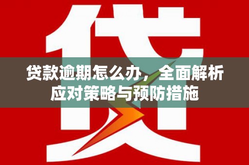 余干贷款逾期怎么办，全面解析应对策略与预防措施