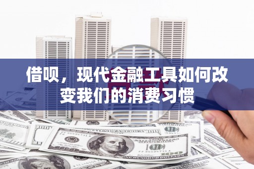 余干借呗，现代金融工具如何改变我们的消费习惯