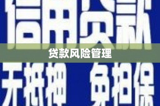余干贷款风险管理