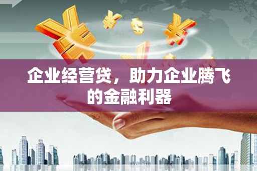 余干企业经营贷，助力企业腾飞的金融利器