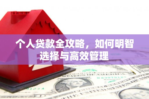余干个人贷款全攻略，如何明智选择与高效管理