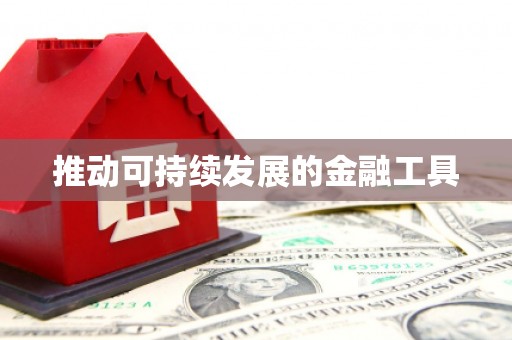 余干推动可持续发展的金融工具