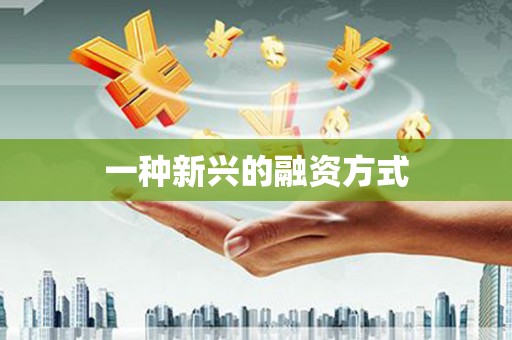 余干一种新兴的融资方式